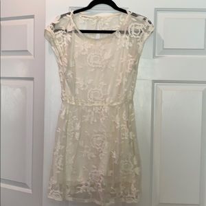 White lace dress
